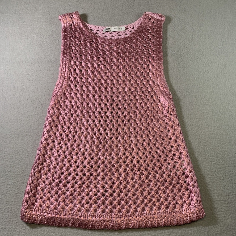 Zara | Top | Zara Trafaluc Tank Top | Pink Size M Acrylic G-1